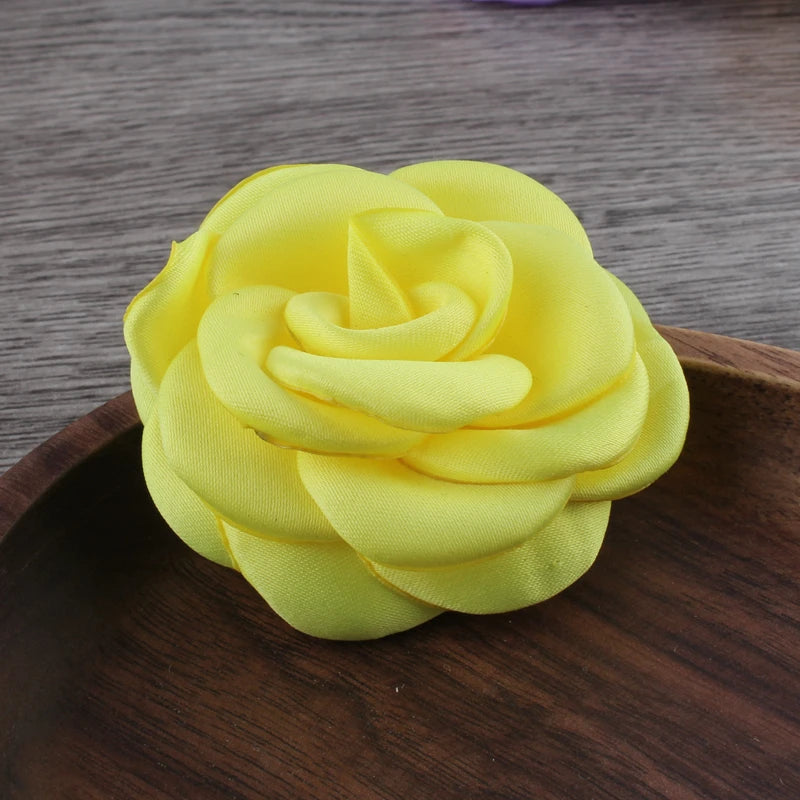 Lot de 10 Fleurs en Satin 6cm - Accessoires Cheveux Mariage | MDN Store