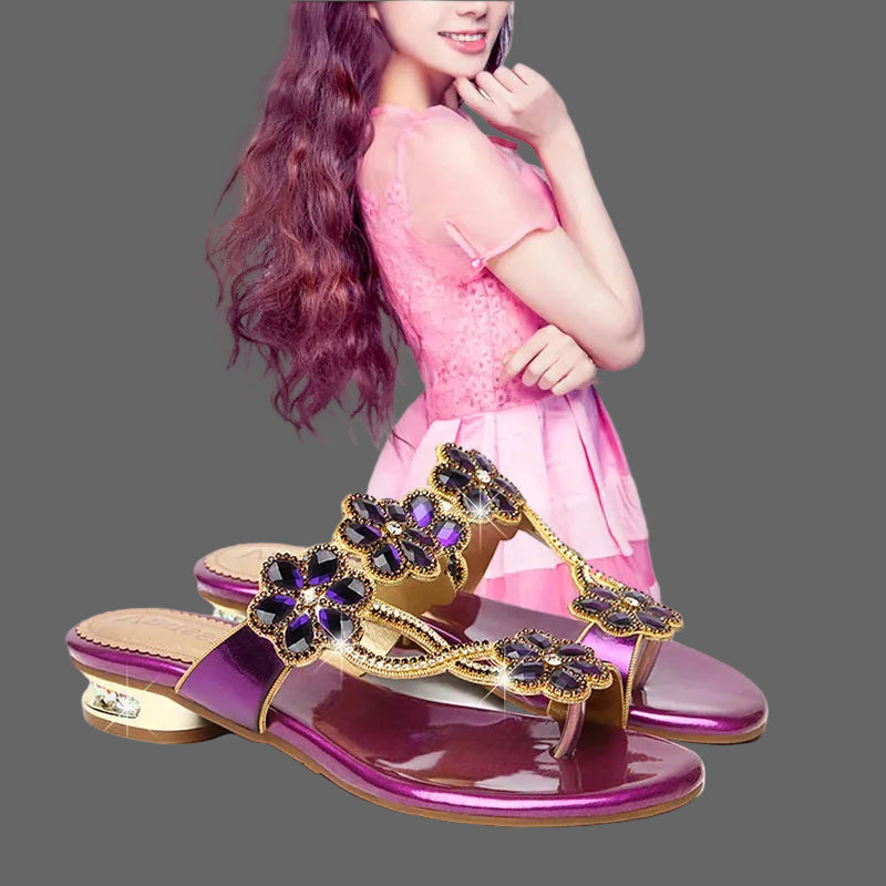 Sandales Femme Strass Élégantes Plage Été Tongs - photo 7 - MDN Storeshop_this_look_AVdw3f