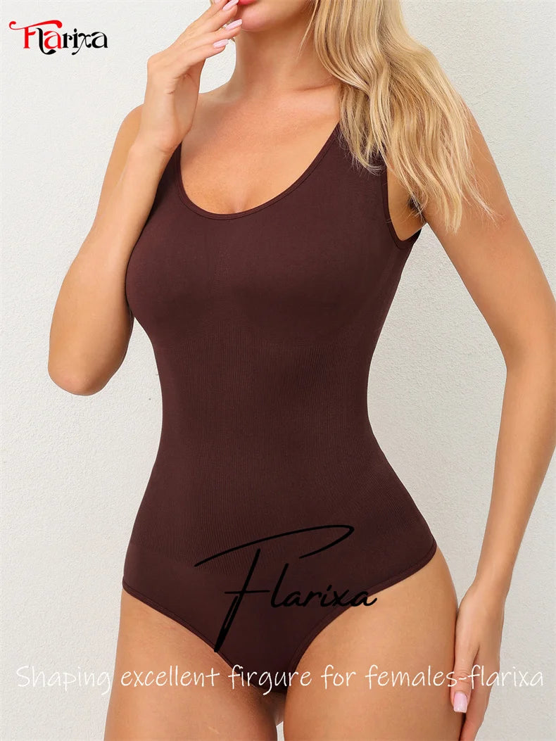 Body Gainant Corset String Femme Sans Coutures – Gaine Complète Ventre Plat | MDN