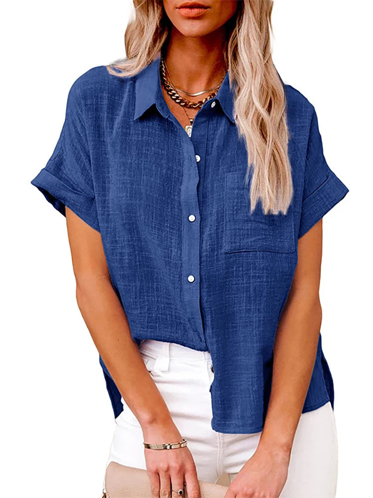 Chemise BLEU CIEL taille M femme - MDN Store 25