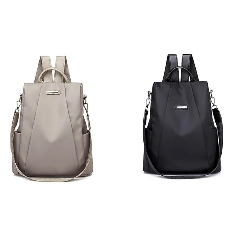 Sac à Dos Femme Nylon Casual Couleur Unie Bandoulière Détachable - MDN