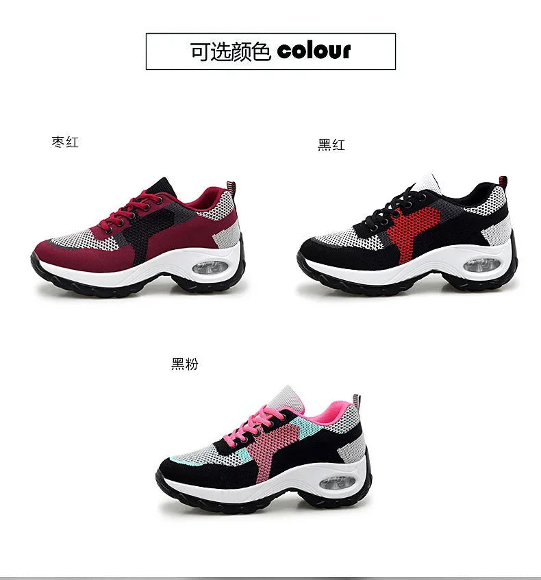 Baskets Femme Mesh Respirantes Compensées Printemps | MDN