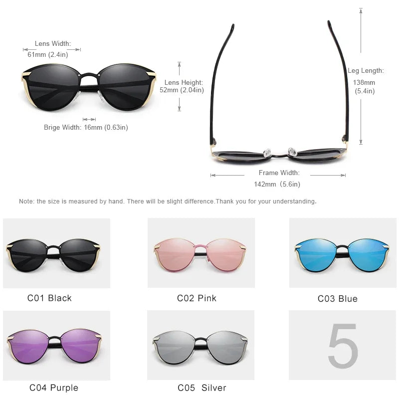 Lunettes de Soleil Femme Oeil de Chat Polarisees Luxe Papillon | MDN Store