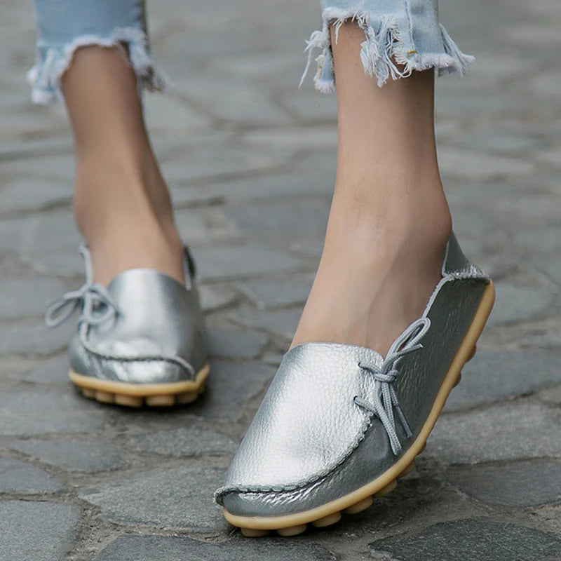 Ballerines Cuir Nœud Papillon Grande Taille | MDN Store