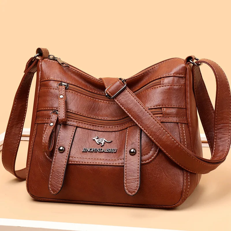 Sac Bandoulière Femme Cuir Souple Grande Capacité Élégant | MDN Store