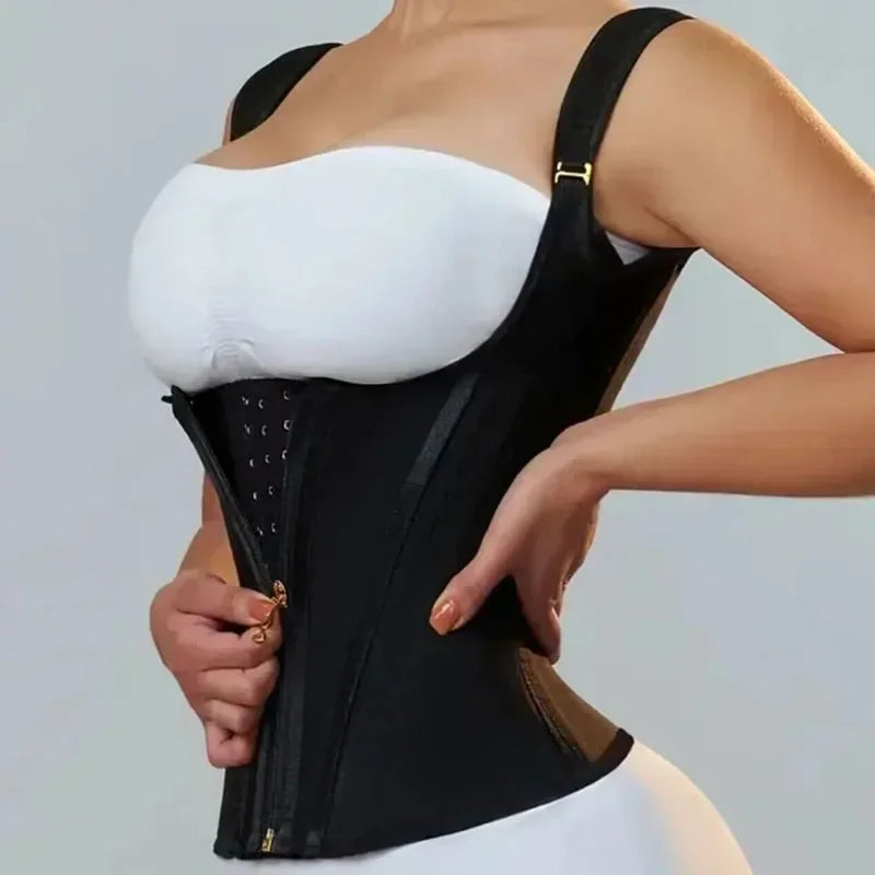 Debardeur Gainant Double Compression Femme Fermeture Eclair | MDN Store 25