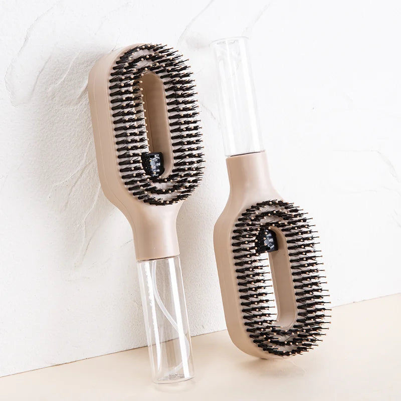 Brosse Demelante 2-en-1 Pulverisateur Massage Cuir Chevelu Antistatique | MDN Store 25