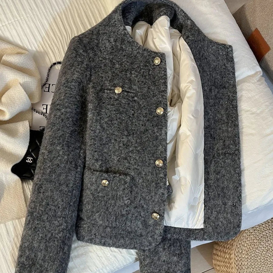 Veste Courte Grise Style Français | MDN Store