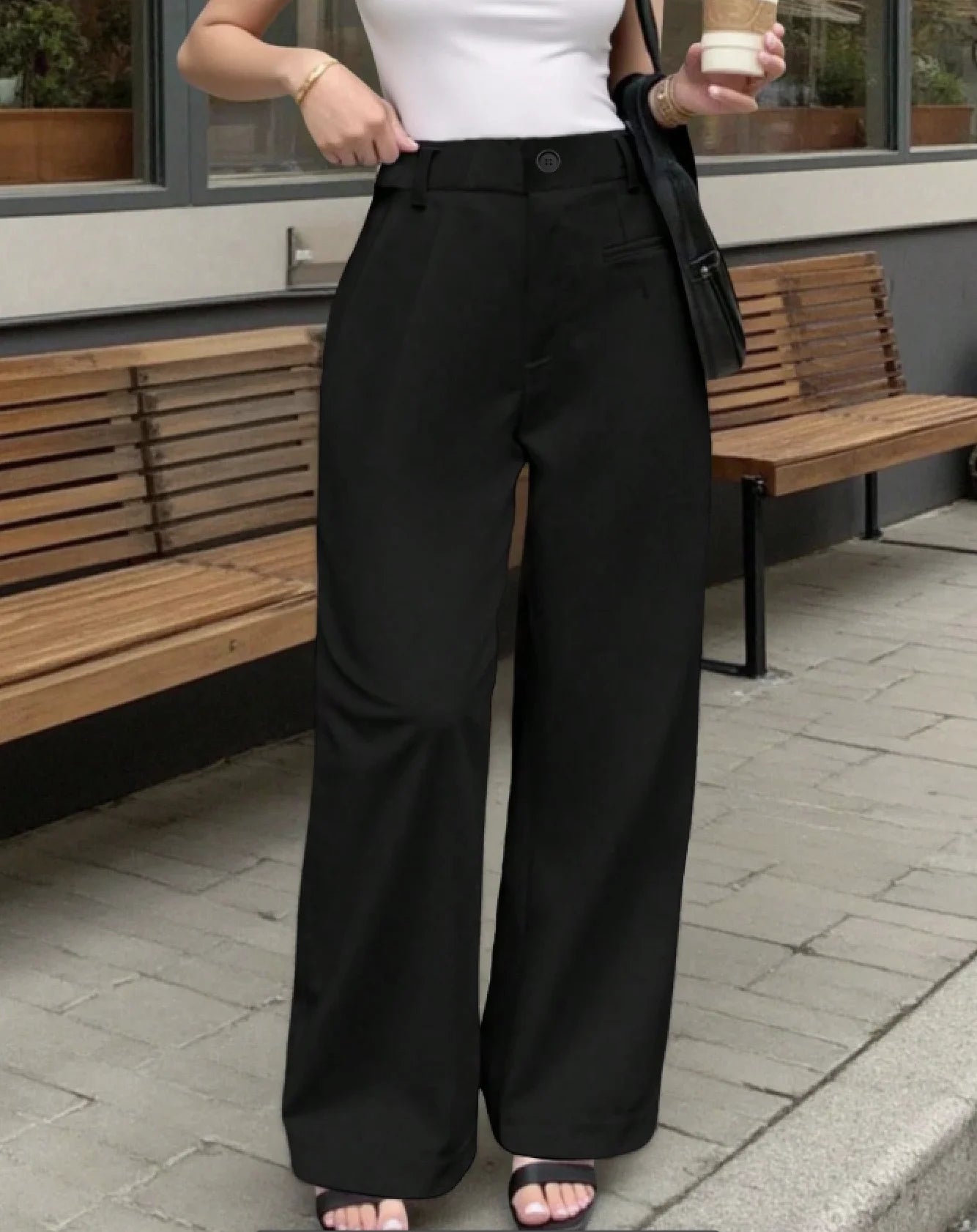 Pantalon Sport Femme Élégant Noir Ajusté | MDN Store