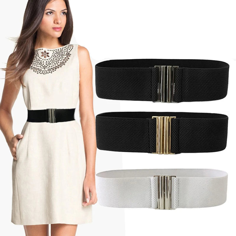 Ceinture Élastique Large Boucle Femme - Ceinture Manteau Doudoune Décorative | MDN