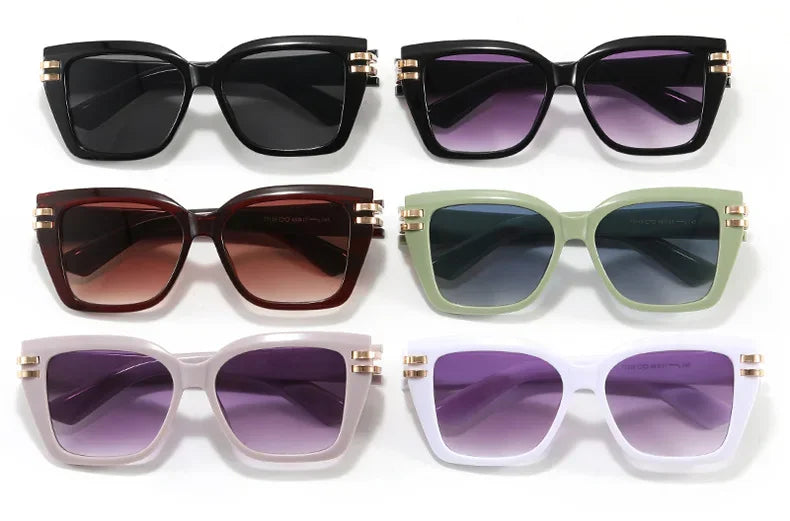 Lunettes Soleil Carré Vintage Rivet | MDN Store