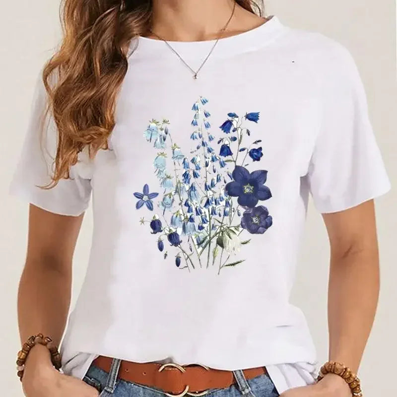 T-Chemise Fleurs Printemps Style 90s Femme | MDN Store