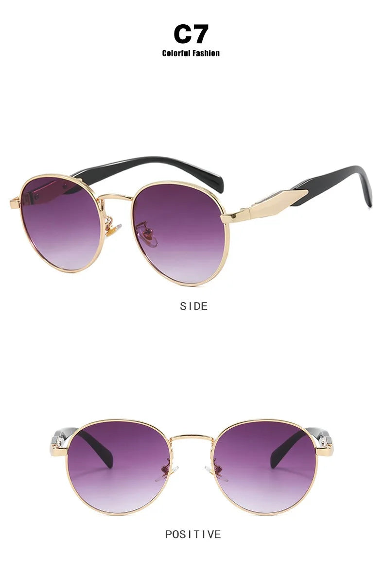 Lunettes Soleil Rondes Métal Vintage | MDN Store