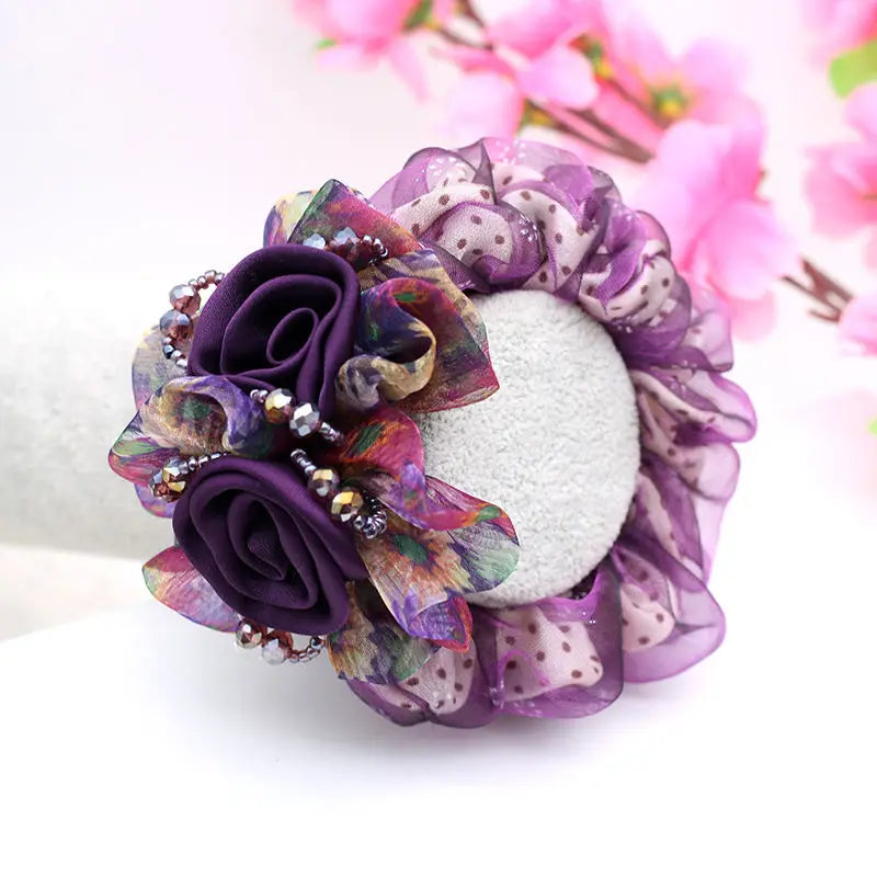 Bandeau Cheveux Fleur Maille Élégant | MDN Store