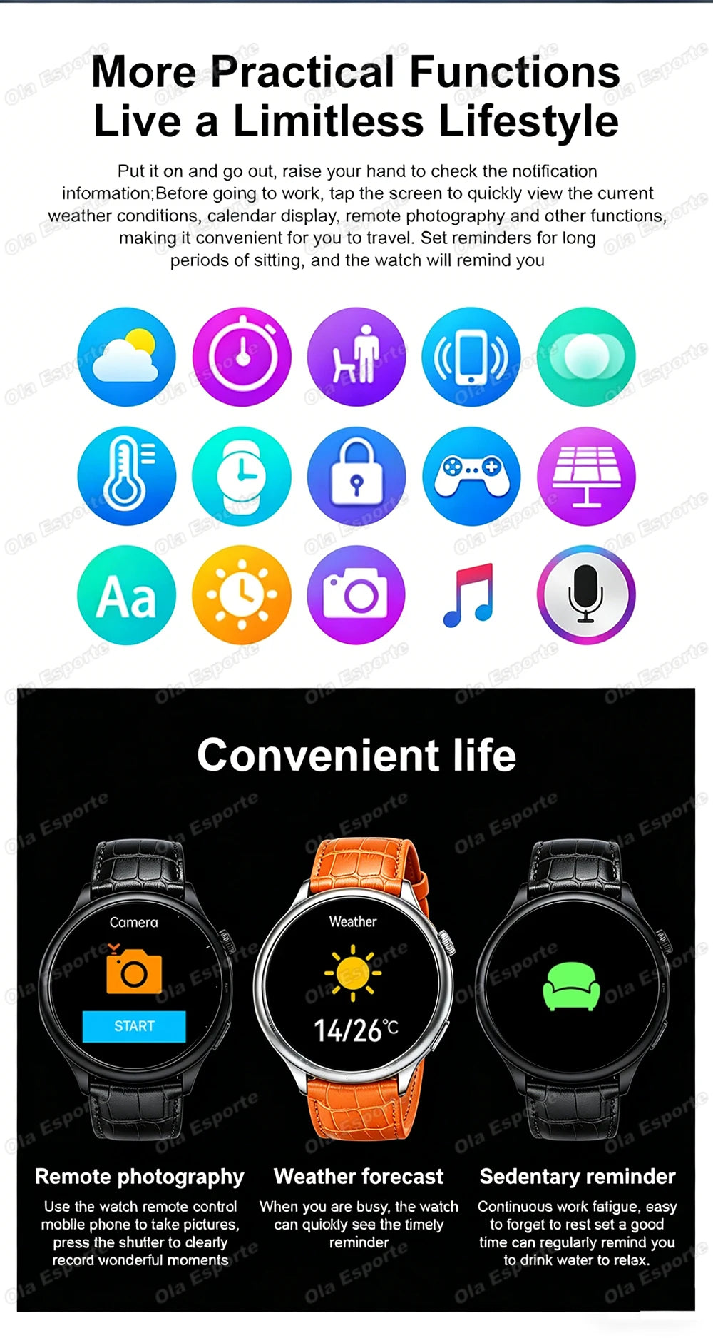 Montre Connectee Sport Assistant Vocal Bluetooth 5.3 Ecran 1.5 Pouce | MDN Store 25