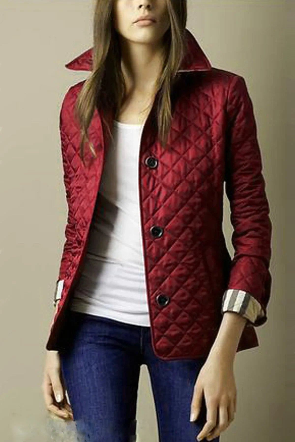 Veste Coton-Soie Col Montant Hiver | MDN Store