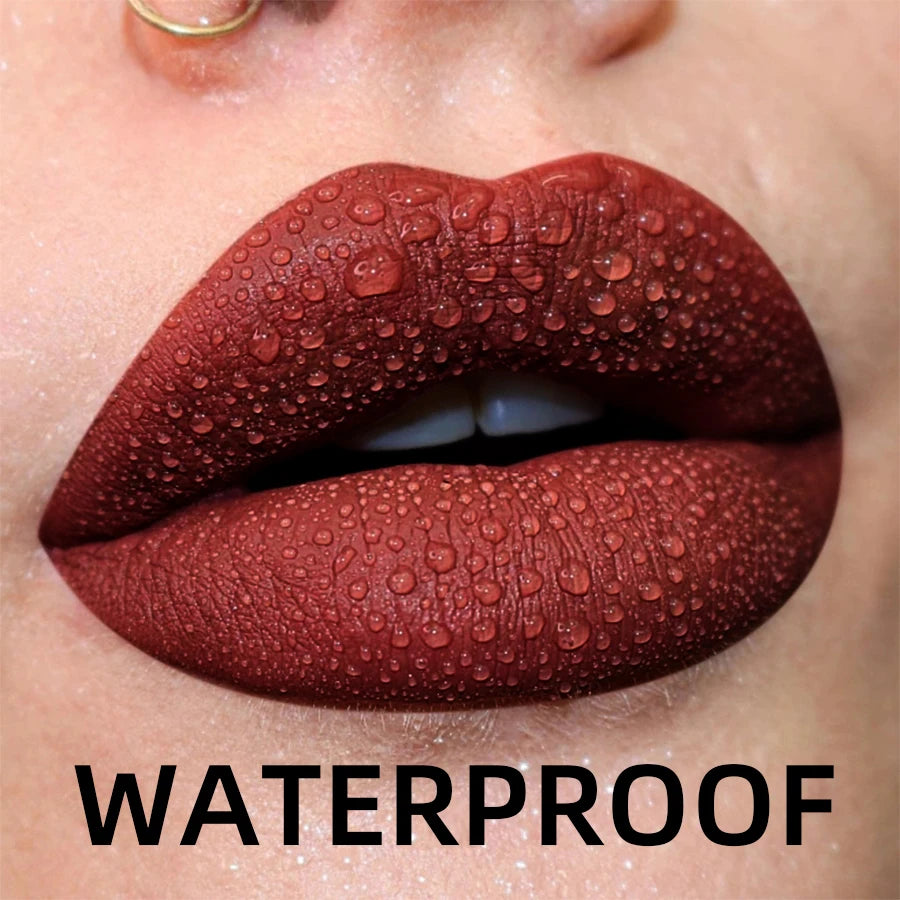 Gloss Lèvres Mat Velours 19 Couleurs Imperméable Nude Noir Rouge | MDN Store
