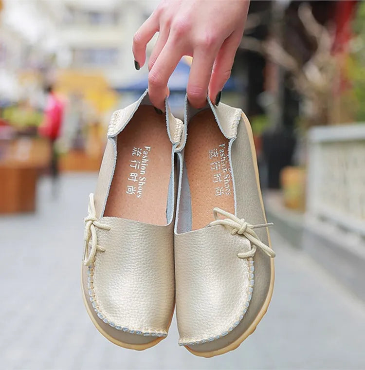 Ballerines Cuir Nœud Papillon Grande Taille | MDN Store