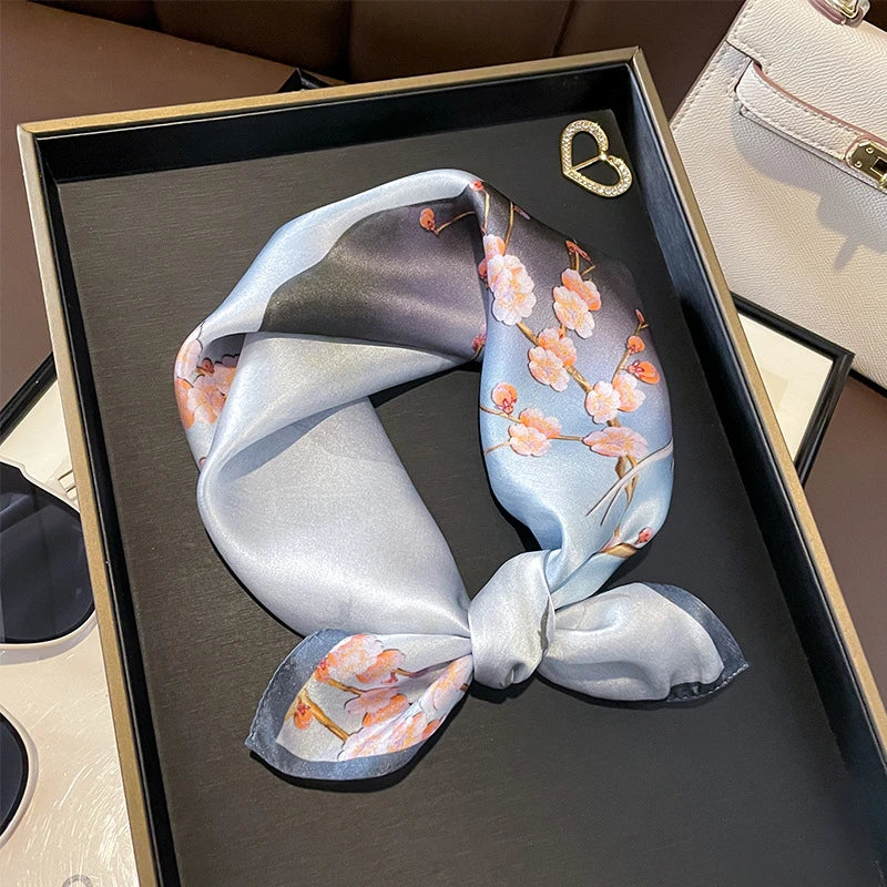 Foulard Carré Soie Naturelle 100% 53cm Femme | MDN Store