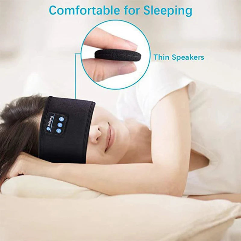 Bandeau Bluetooth Sport Sommeil Écouteurs Sans Fil Masque Yeux Musical | MDN