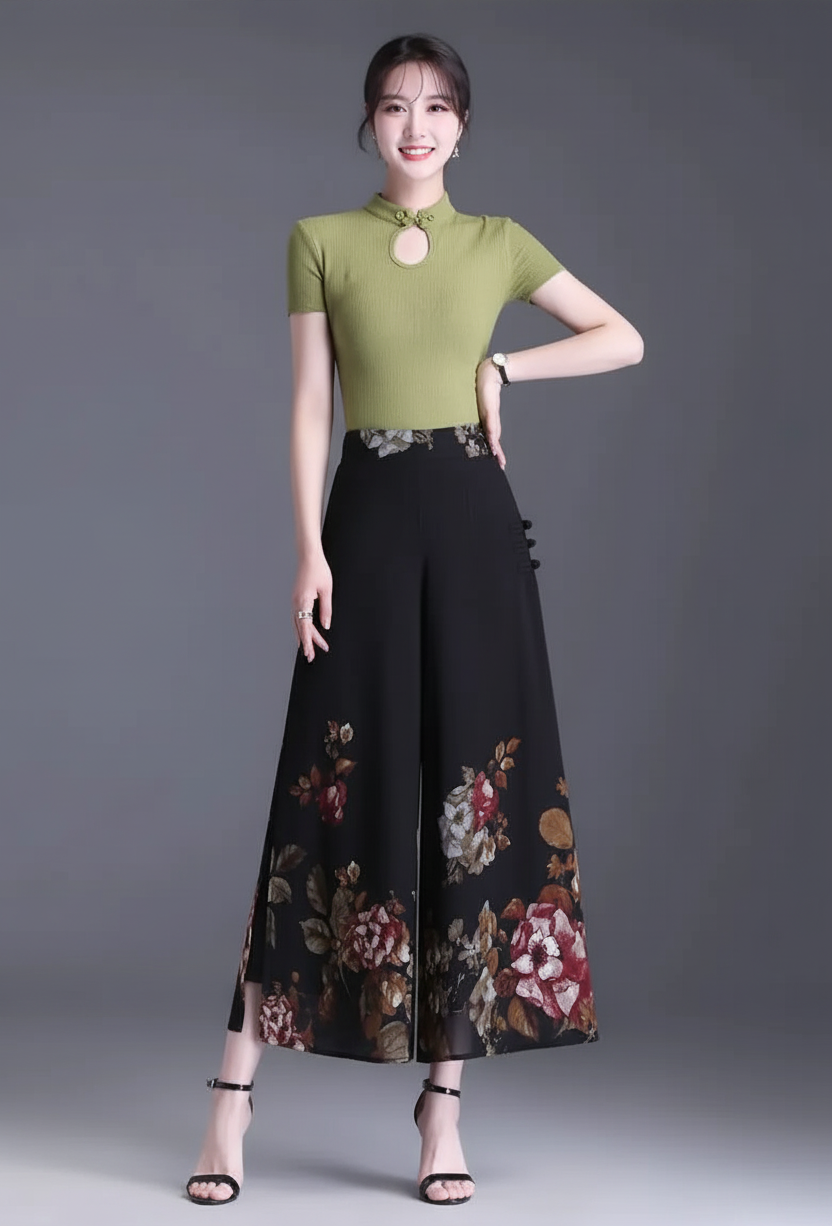 Pantalon Large Taille Haute Vintage | MDN Store
