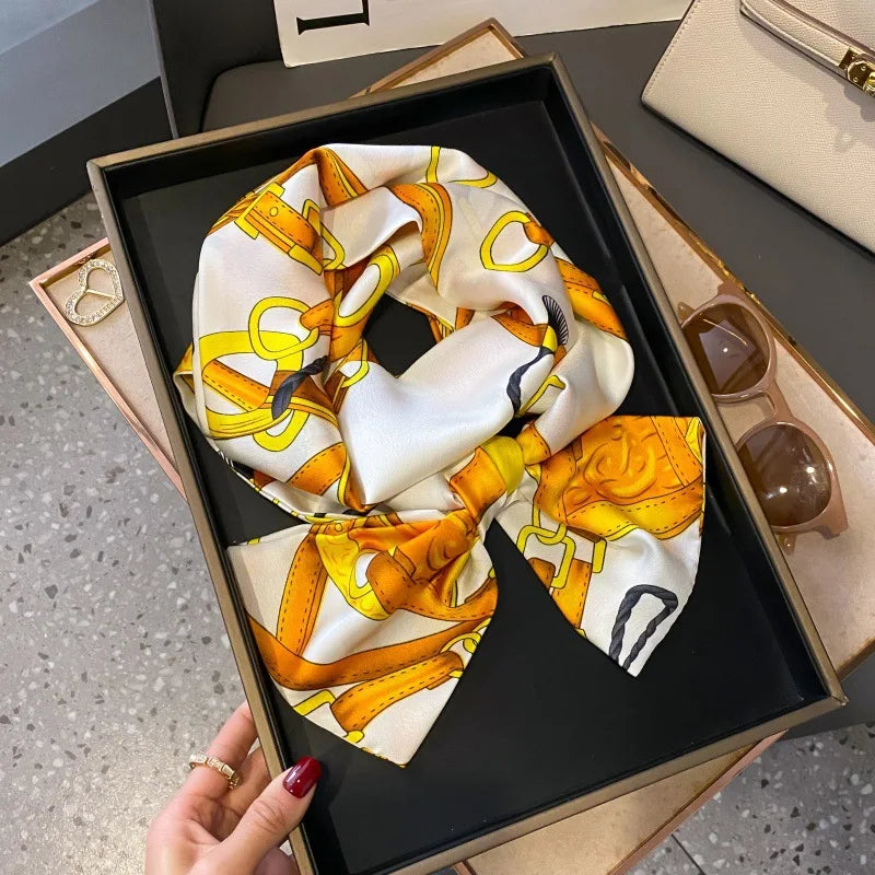 Foulard Soie Long Étroit Femme Cravate | MDN Store