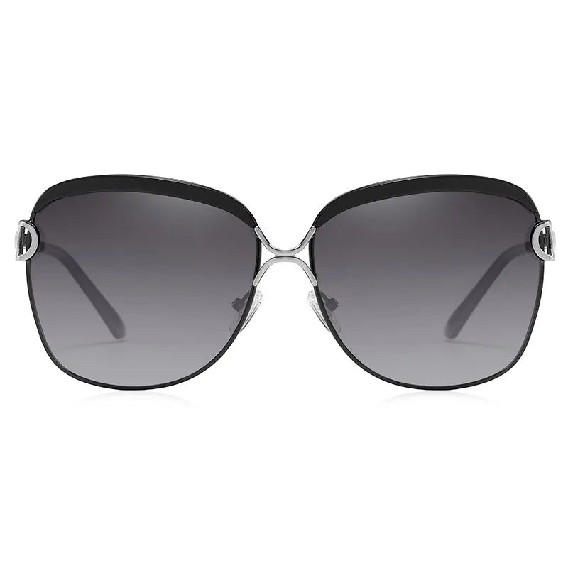 BARCUR Lunettes de Soleil Polarisées Femme Ovale Verres Dégradés UV400 Luxe | MDN Store 25