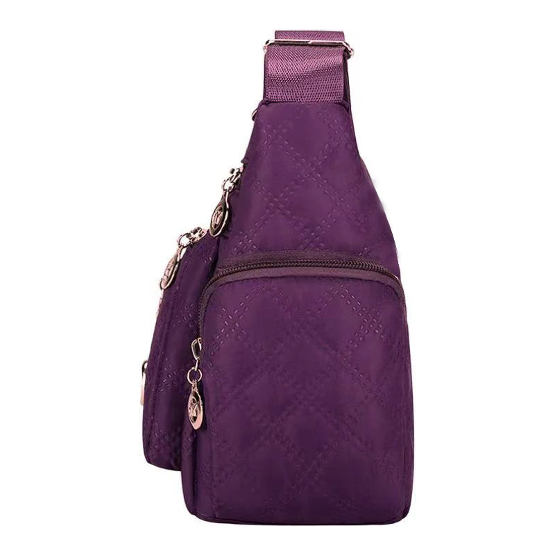 Sac Bandouliere Carre Unisexe Nylon Grande Capacite Style Oxford | MDN Store 25
