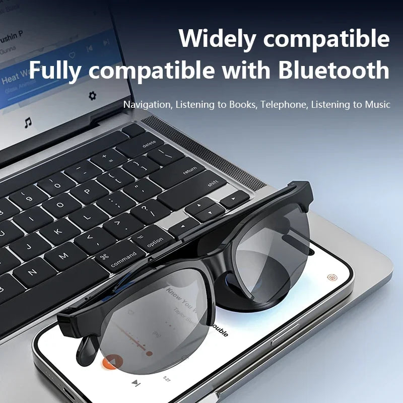 Lunettes Intelligentes Bluetooth 5.3 Traduction IA Temps Reel Musique | MDN Store 25