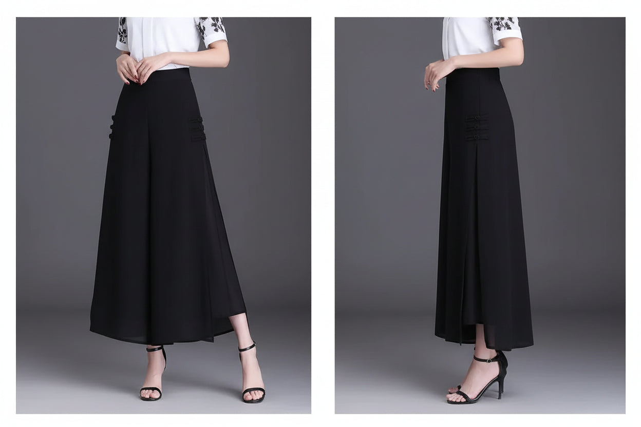 Pantalon Large Taille Haute Vintage | MDN Store