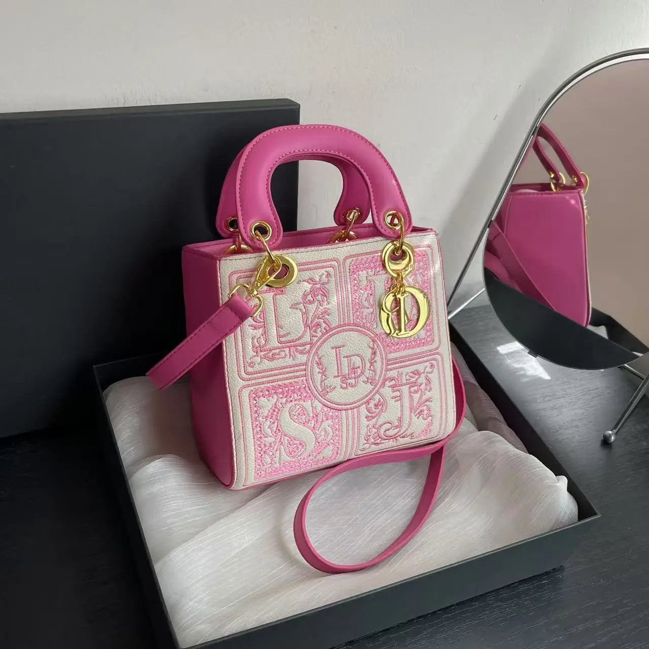 Sac Broderie Royale Poignée Crossbody | MDN Store