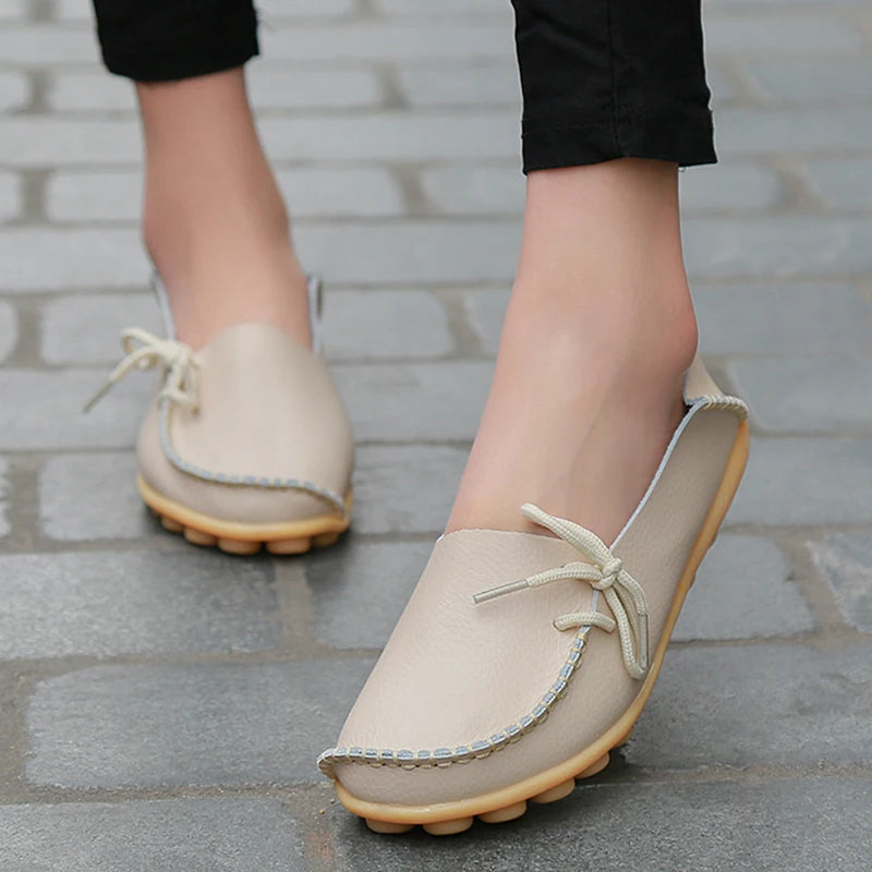 Ballerines Cuir Nœud Papillon Grande Taille | MDN Store
