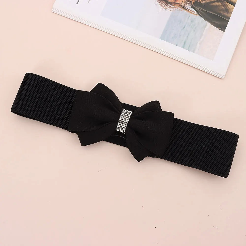 Ceinture Large Nœud Strass | MDN Store