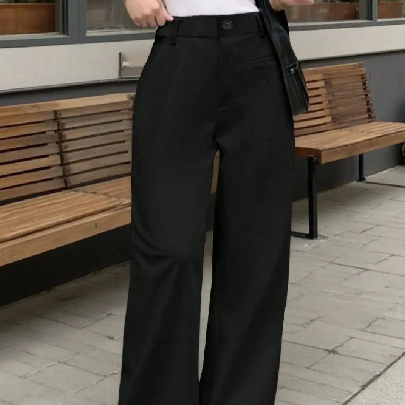 Pantalon Sport Femme Élégant Noir Ajusté | MDN Store