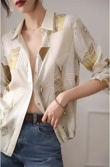 mode-impression-dames-chemises-nouveau-elegant-fem - MDN Store 25