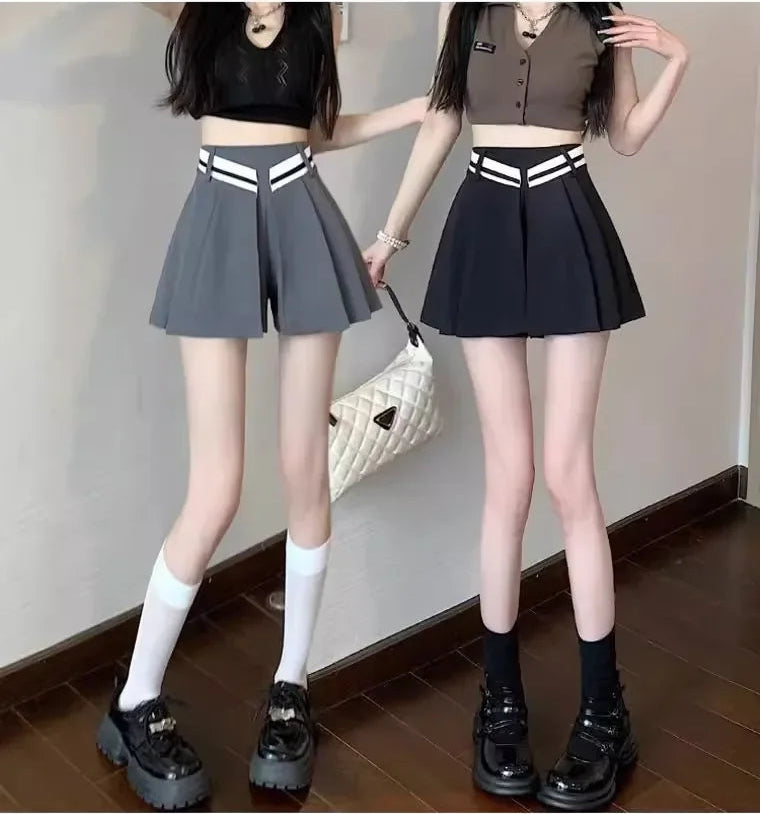 Short Femme Casual Taille Haute Jambes Larges | MDN