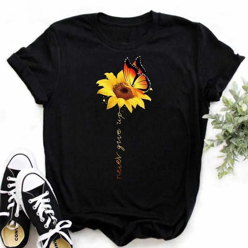 T-Chemise Coton Tournesol Papillon Oversize | MDN Store