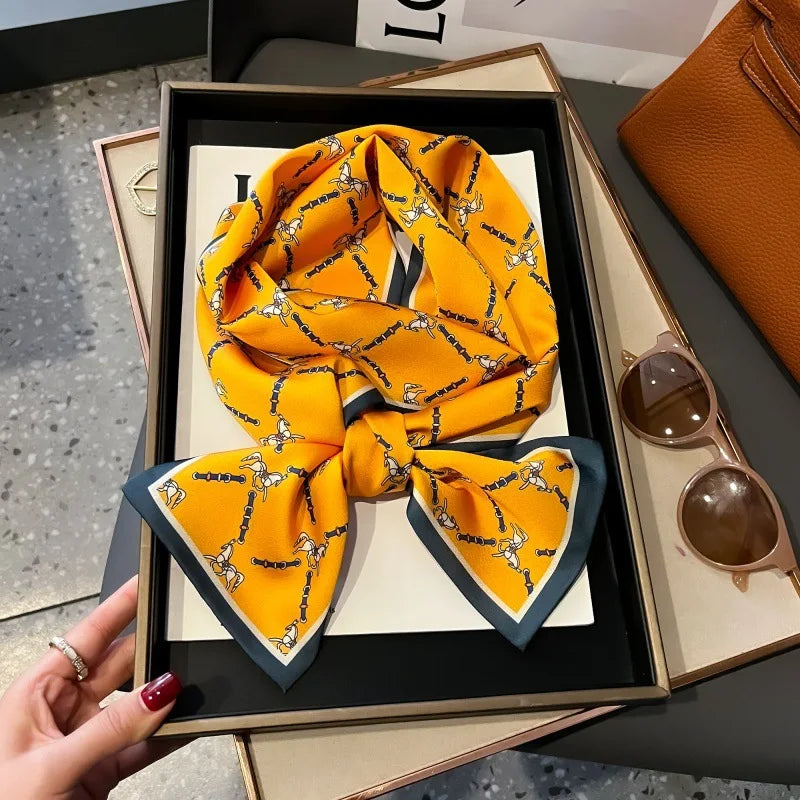 Foulard Soie Long Étroit Femme Cravate | MDN Store