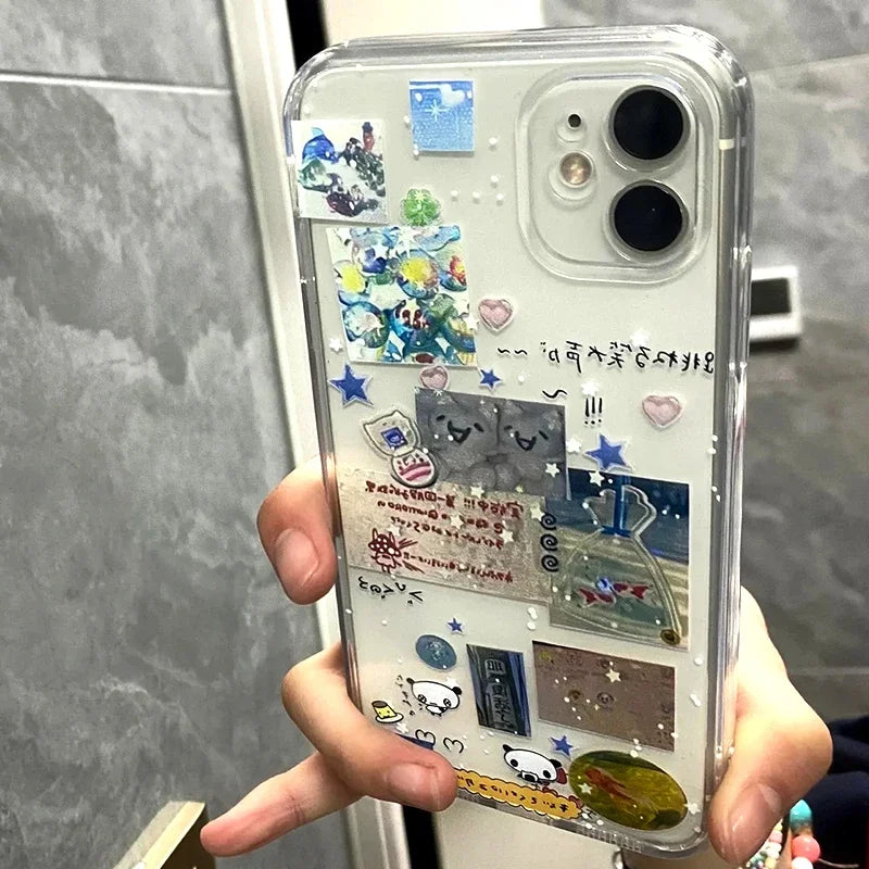 Coque iPhone Graffiti Étoiles Kawaii - 16 15 14 13 12 11 Pro Max | MDN Store
