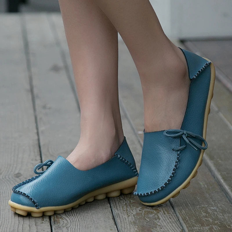 Ballerines Cuir Nœud Papillon Grande Taille | MDN Store