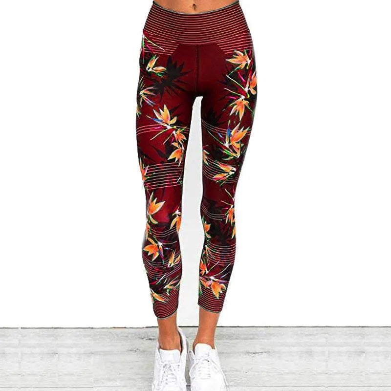 Leggings Camouflage Feuille d'Érable Taille Haute Femme | MDN Store