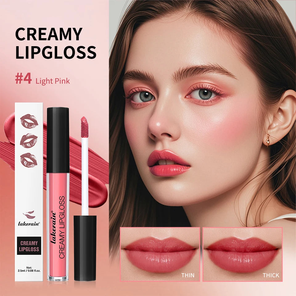 Gloss Lèvres Crémeux Imperméable 8 Couleurs Velours Mat Hydratant | MDN Store