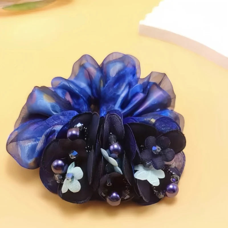 Chouchou 3 Fleurs Perle Élastique | MDN Store
