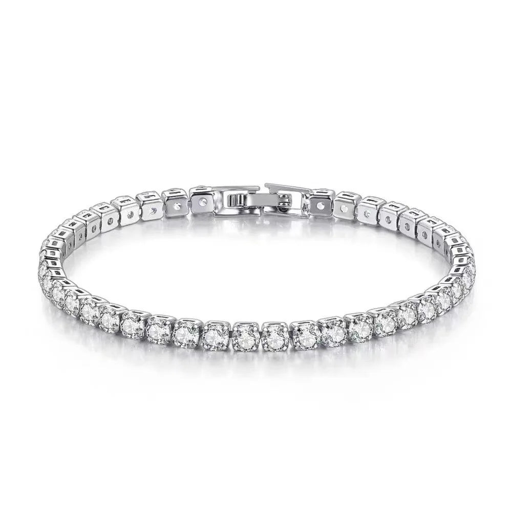Lihong S925 Sterling Argenté Bracelet Zirconia Tennis Ball Femme | MDN Store
