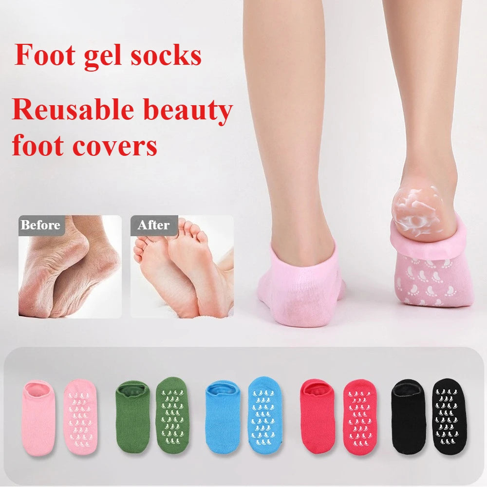 Chaussettes Hydratantes Silicone - Pieds Secs & Talons Craquelés Femme | MDN Store 25