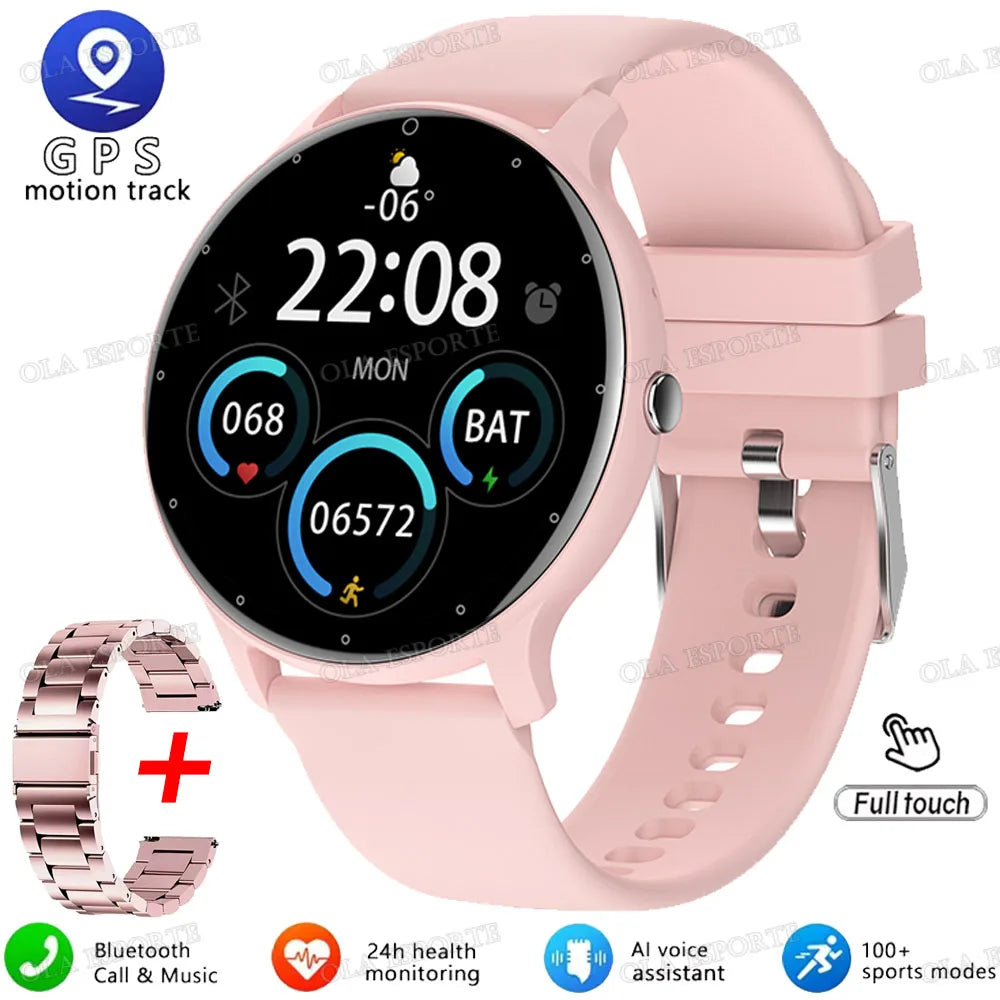 Montre Connectee Femme Sport Fitness Bluetooth IP67 Ecran Tactile | MDN Store 25