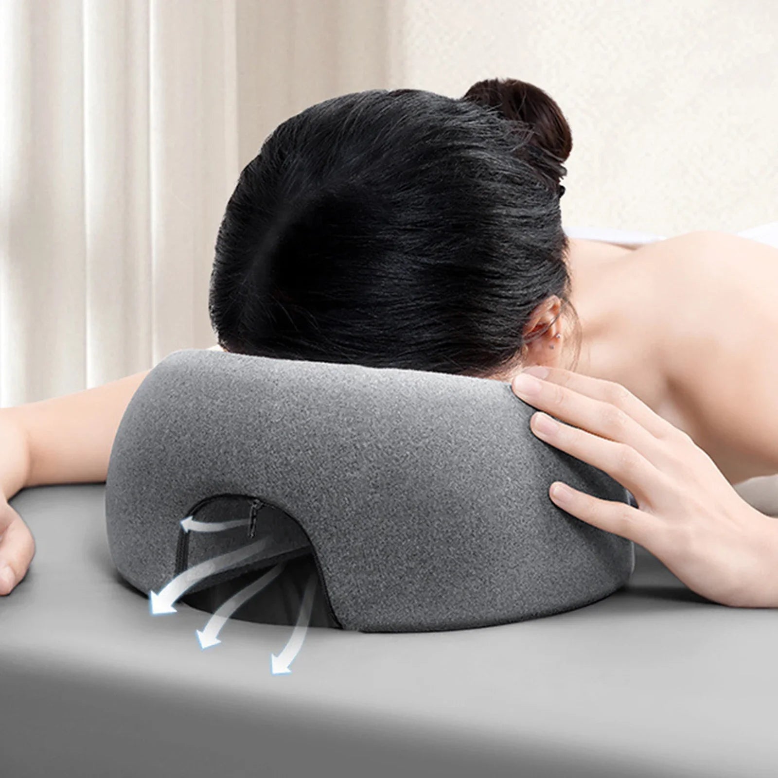 Oreiller Visage Vers le Bas Mousse Memoire Ergonomique Massage | MDN Store 25