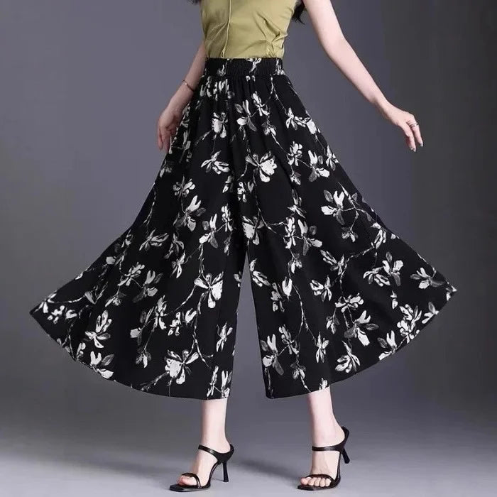 Jupe-Pantalon Femme Évasée Noire Protection Solaire | MDN Store