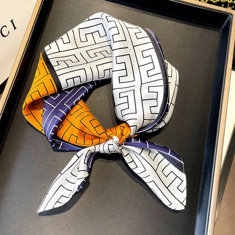 Foulard Carré Soie Naturelle 100% 53cm Femme | MDN Store