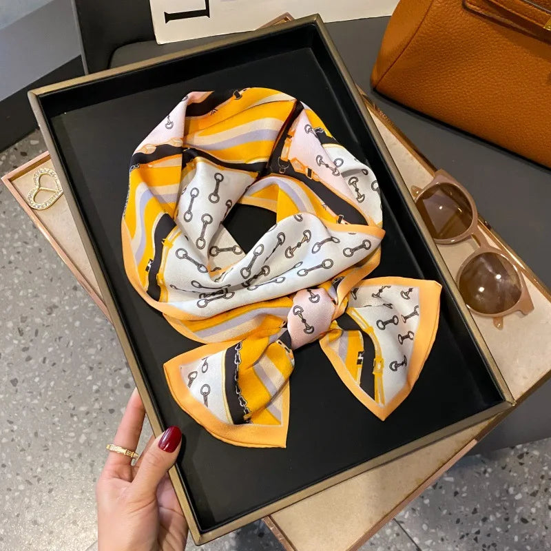 Foulard Soie Long Étroit Femme Cravate | MDN Store
